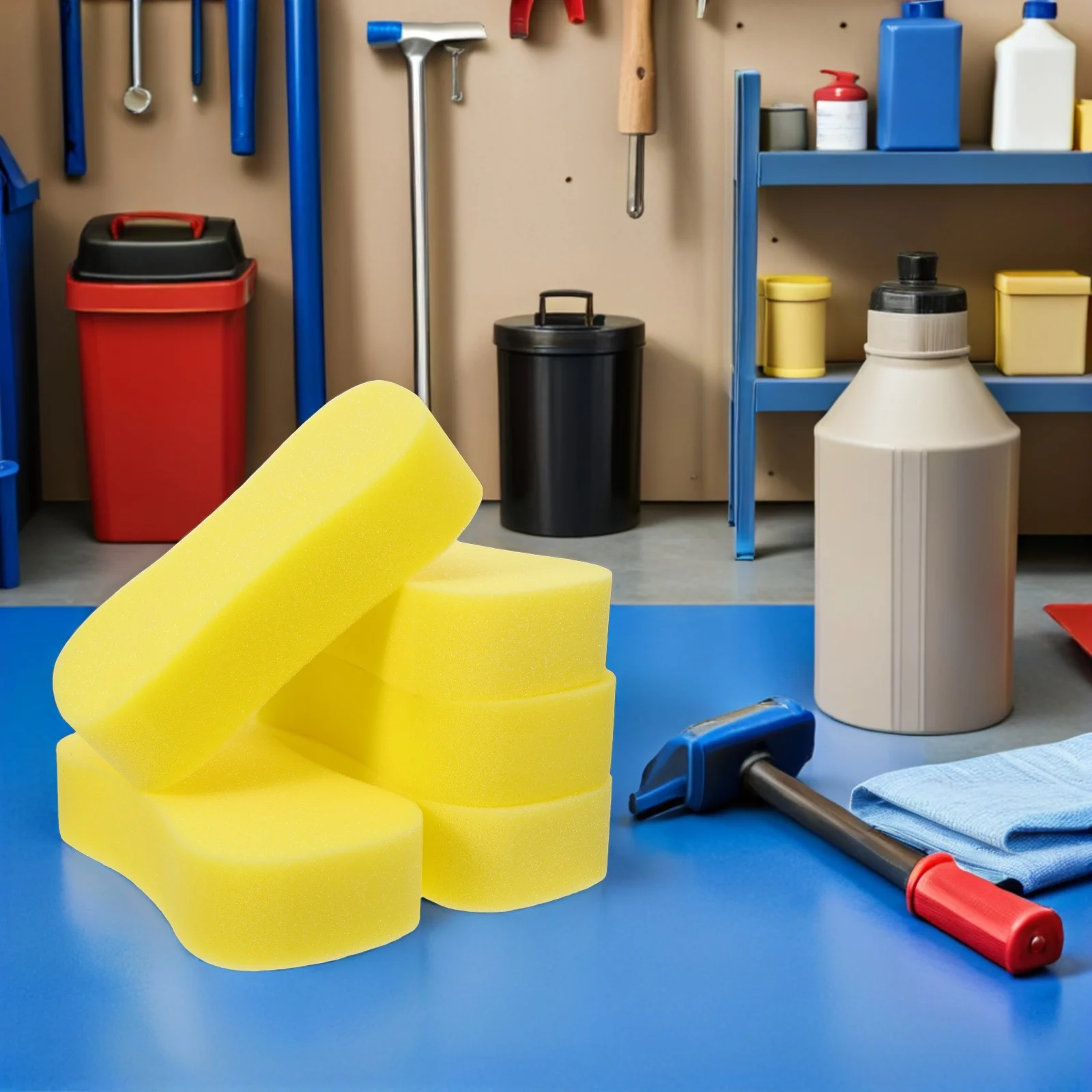 Éponge d'absorption d'eau haute densité 22x11x5cm, 5 pièces, éponge de nettoyage de voiture pour laver les détails automobiles, verre de pare-brise de bateau et de camping-car