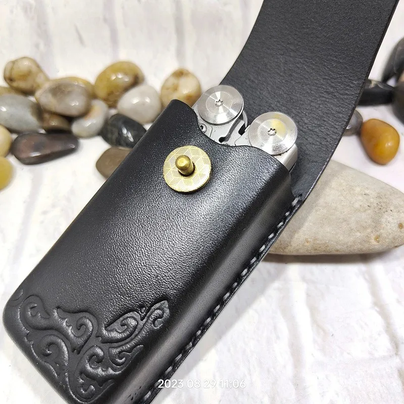 Multi Functional EDC Tool Plier Holder Leather sheath Waist Bag outdoor Portable Knife Holder Belt Pack hand customized DFD