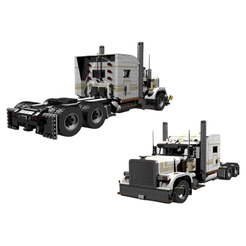

Muscle truck semi trailer assembled building block