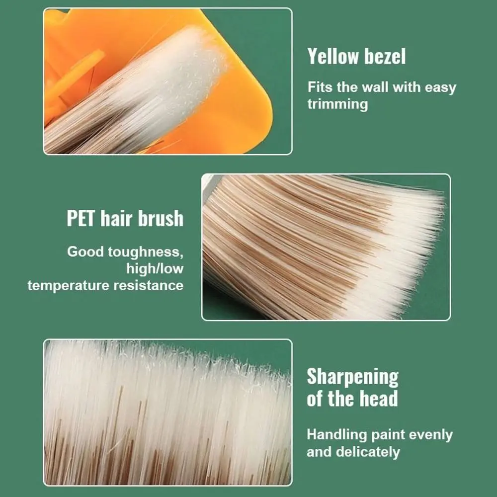 1Pcs New Lightweight Paint Brush Edges Trimming Portable Dark Corner Brush Plastic Color Separation Brush Interior Wall Roof