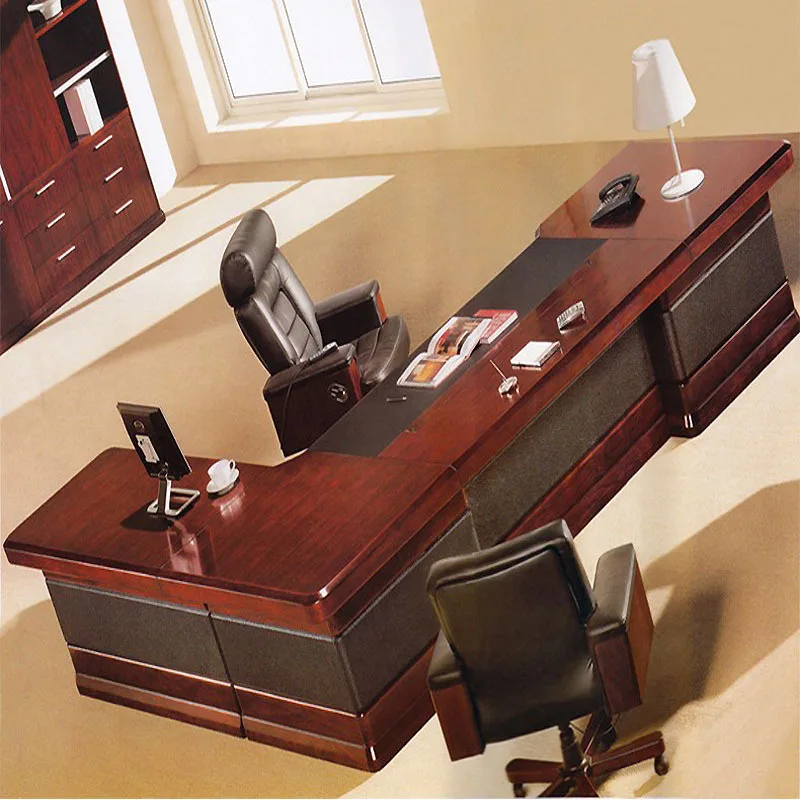 

Современный простой офисный стол для руководителя/компьютерный стол/стол для переговоров из массива красного ореха, 2,8 х 3,2 метра, большой классный стол