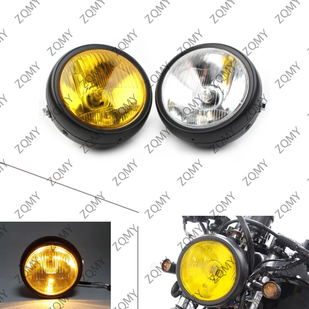 

1pcs Motorcycle 5.75" Retro Headlight Headlamp Head Light Lamp For Harley Dyna FXDL Softai Sportster Cruiser Choppers