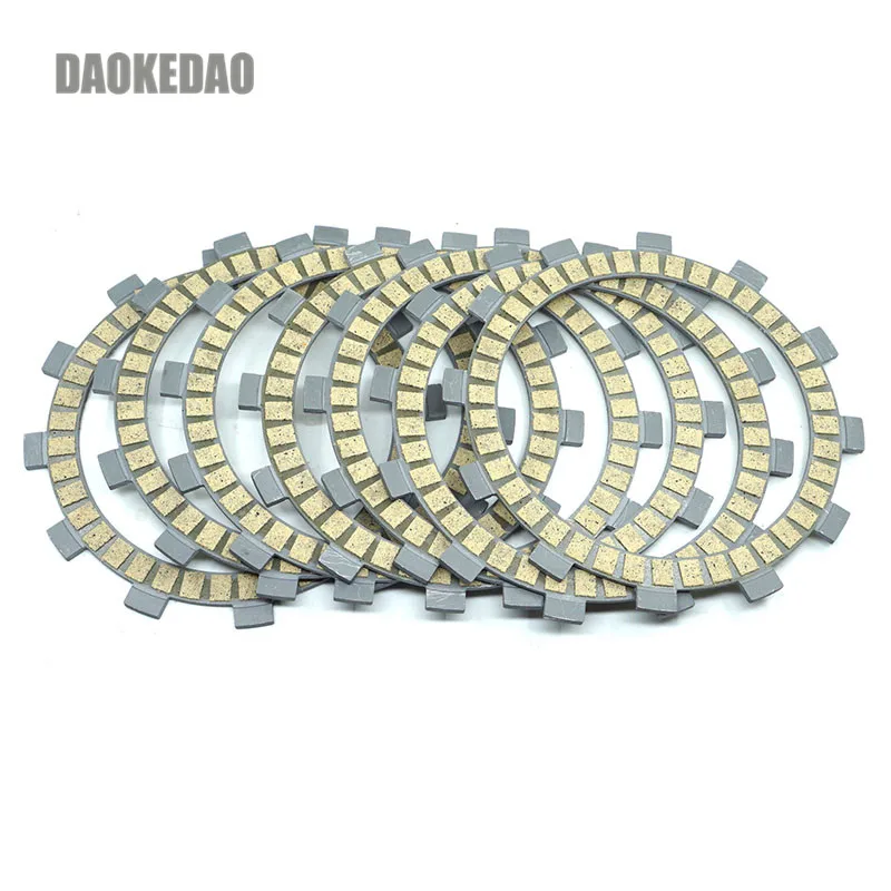 For Kawasaki KX125 KX 125 1985-1992 KDX200 KDX 200 C1-C3 E1-E5 1986-1993 Fiber Clutch Friction Disc Plate Kit 7 Pieces