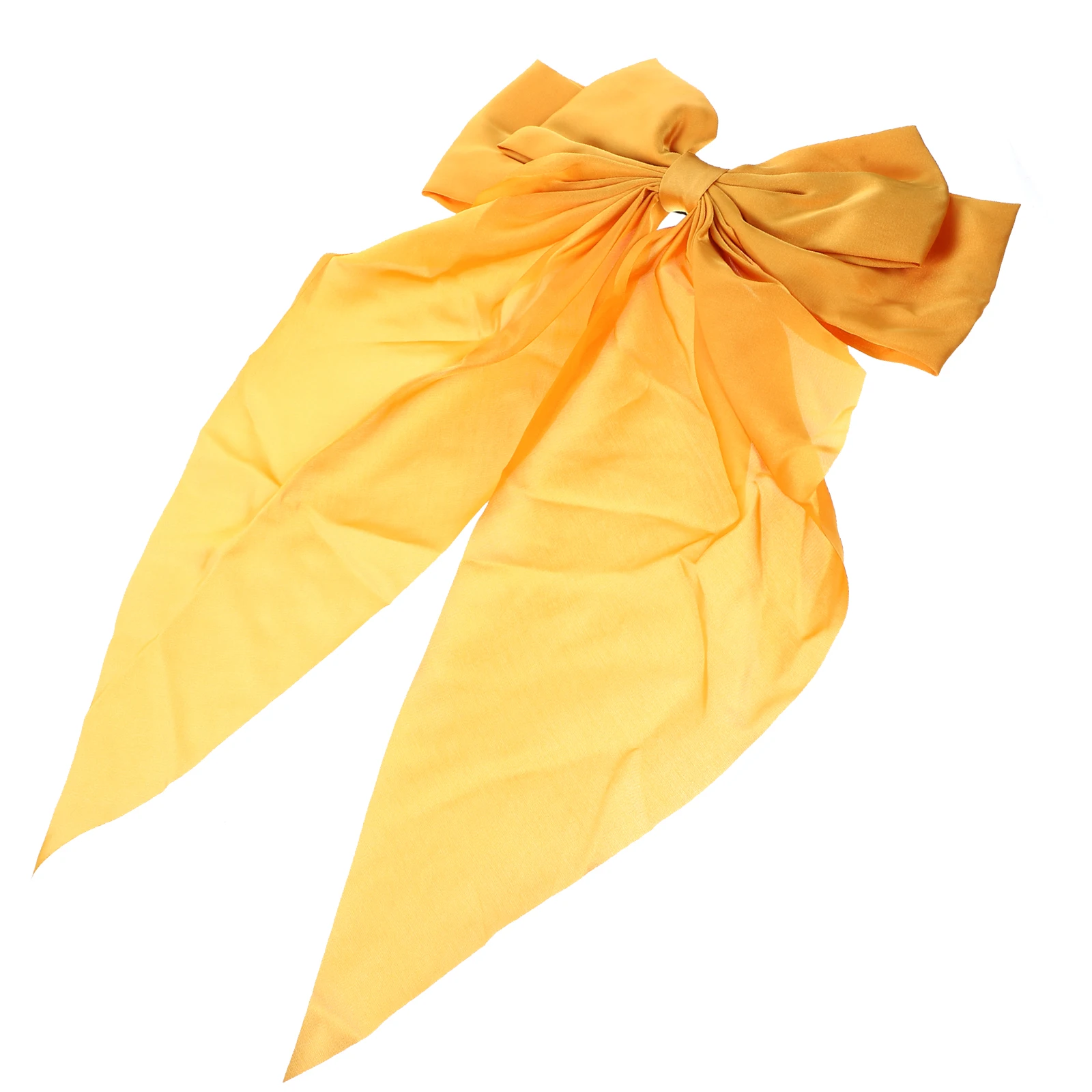 

Big Bow Hair Clip Silk Metal Yellow Women Girls Accessories Ponytail Barrettes Hair Ribbons Bows Everyday Birthday Party Wedding