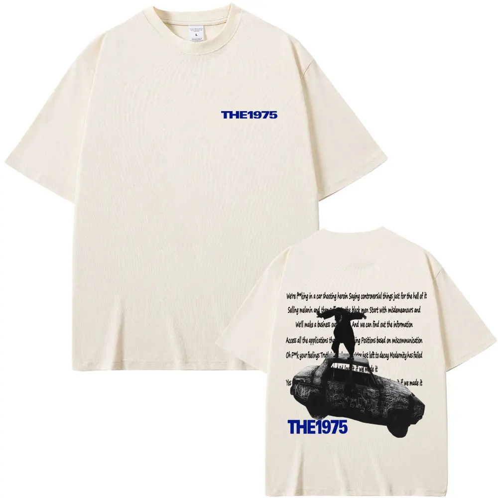 

Alternative Rock Band The 1975 Being Funny in A Foreign Language T-shirt Men Women Fashion Casual Oversized Short Sleeve T Shirt