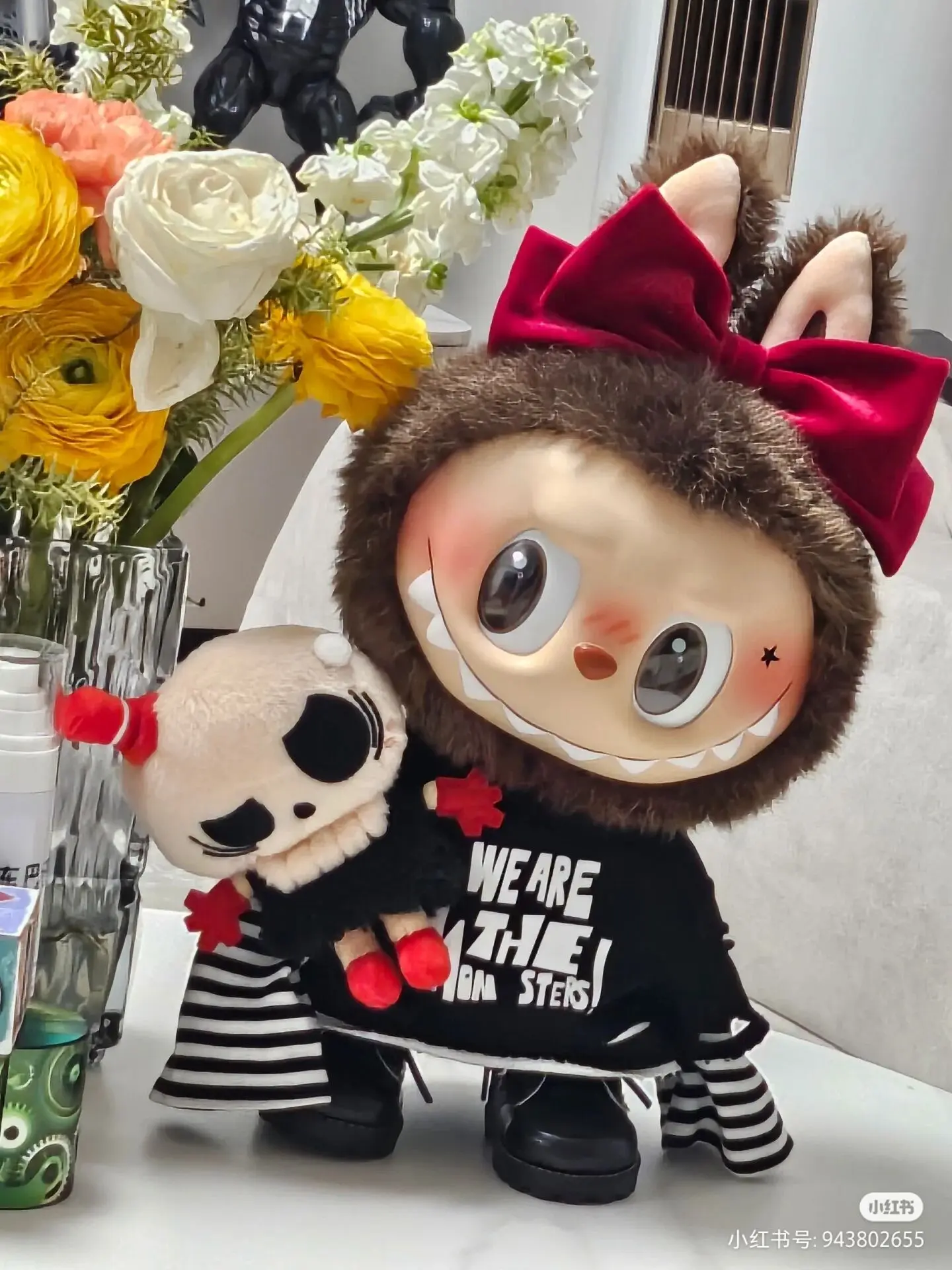 Original 38cm Authentic Labubu Vinyl Doll Catch Me Lf You Like Me Series Labubu Handmade Model Girl Valentine'S Day Toy Gift