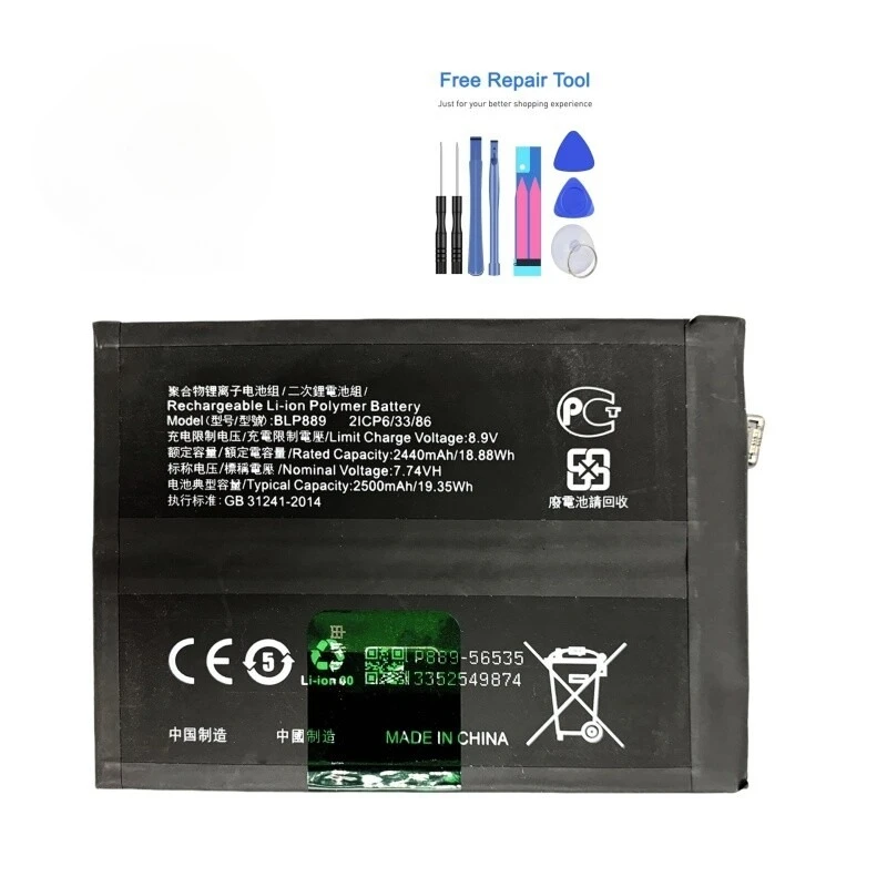 New Replacement Battery for Oppo Find X5 Pro BLP889 with TOOLS