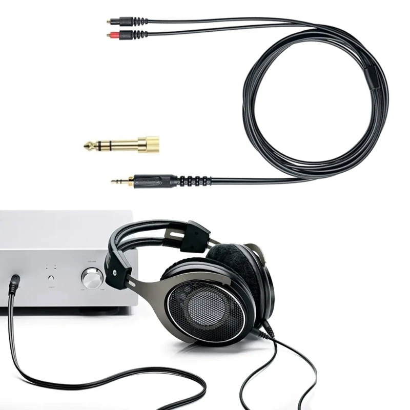 Durable and Flexible 3.5mm Male to MMCX Headset Cord for SRH1440/SRH1840/SRH1540 Headphones Reliable &Long lasting Wire D46B