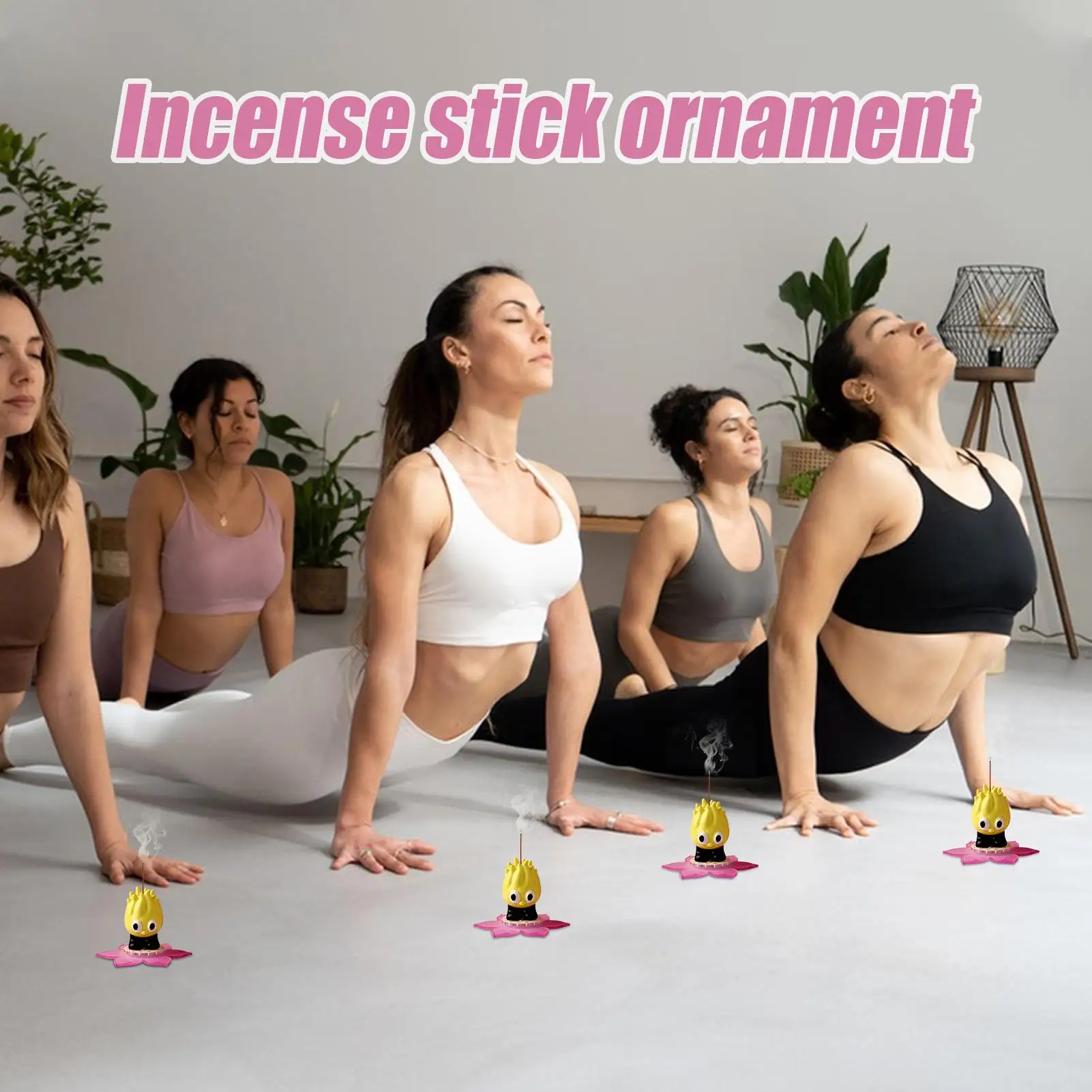

Incense Holder for Sticks Cute Buddha Hand Ceramic Incense Holder Home Decoration for Meditation Space Country Camping Yoga Room