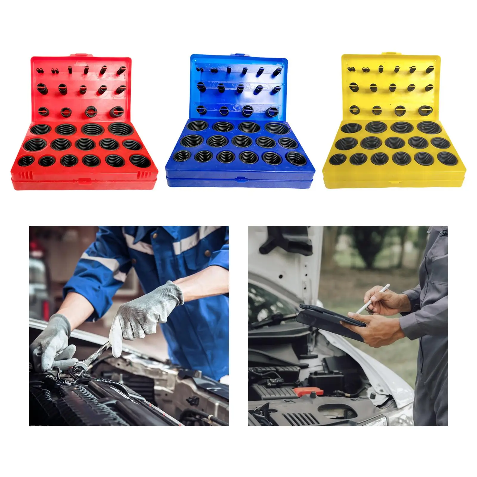 Universele Rubber O Ring Assortiment Set 30 Verschillende Maten Flexibele Vervanging Voor Auto 'S, Pompen Met Opbergdoos Afdichting Pakking