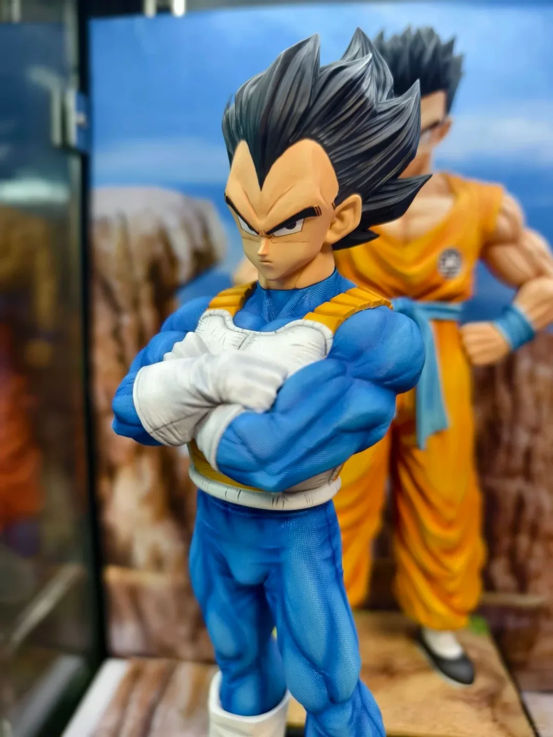 Dragon Ball Gk Infinite Beijita Z Warrior Standing Posture Holding Model Handmade Figurine Doll Anime Peripheral