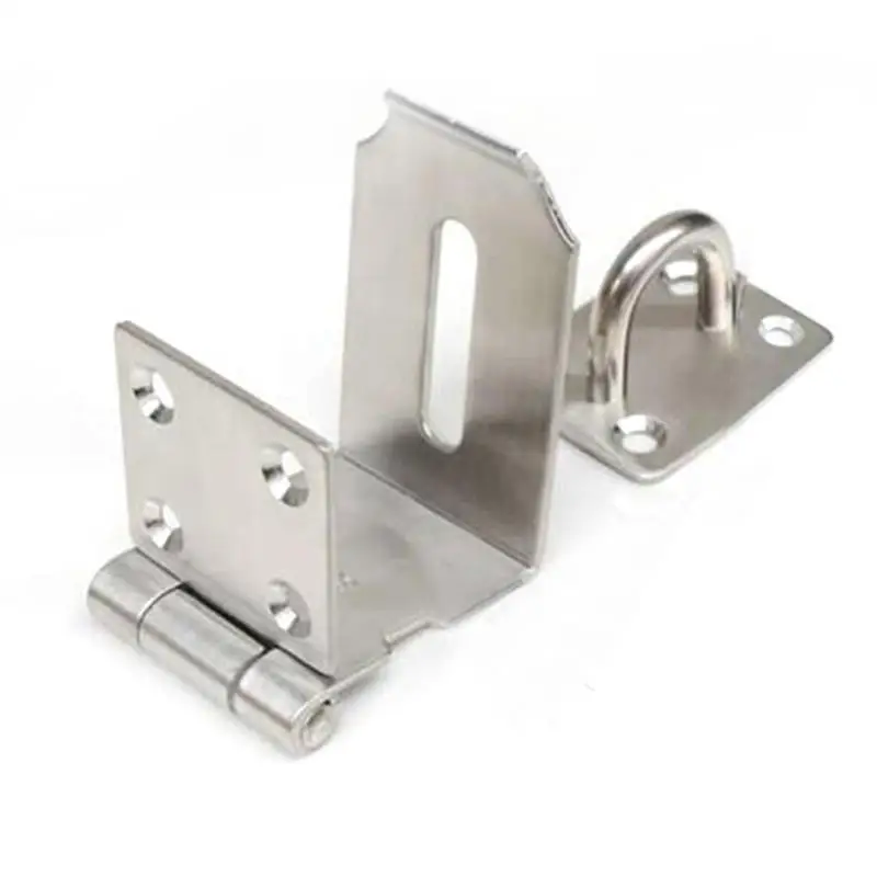 Brand New Door Padlock Plate 1 Set Accessory Clasp Latch Security Silver Bolt Buckle Hasp Lock Stainless Steel