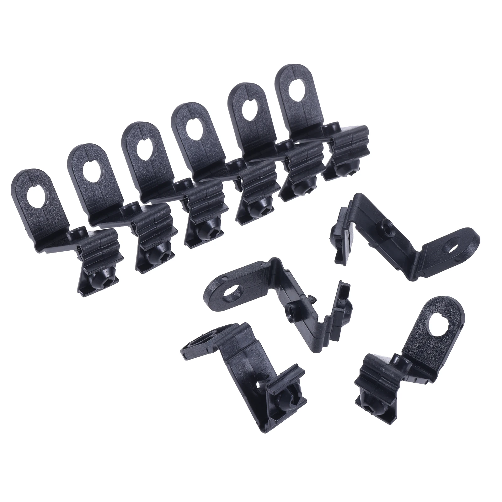 10pcs Black Nylon 8E0821989-A 8E0821989A 8E0-821-989-A Fender Apron Retainer Clips on Front/Rear/Left/Right Mud Flap Accessories