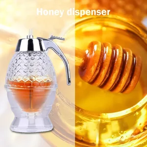 Honey pot storage container of transparent acrylic honey honey dispenser jarup storage bottle 8 Main Honey Door Sales - №2