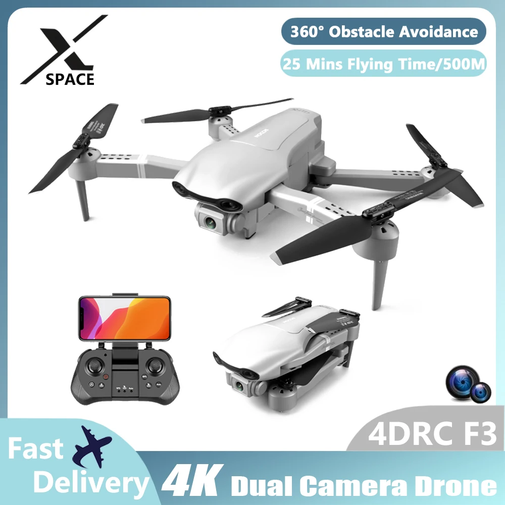 

Drone 4DRC F3 GPS Drone With 4K Camera RC Obstacle Avoidance Brushless Motor GPS 5G WIFI RC Drone Professional FPV Quadcopter