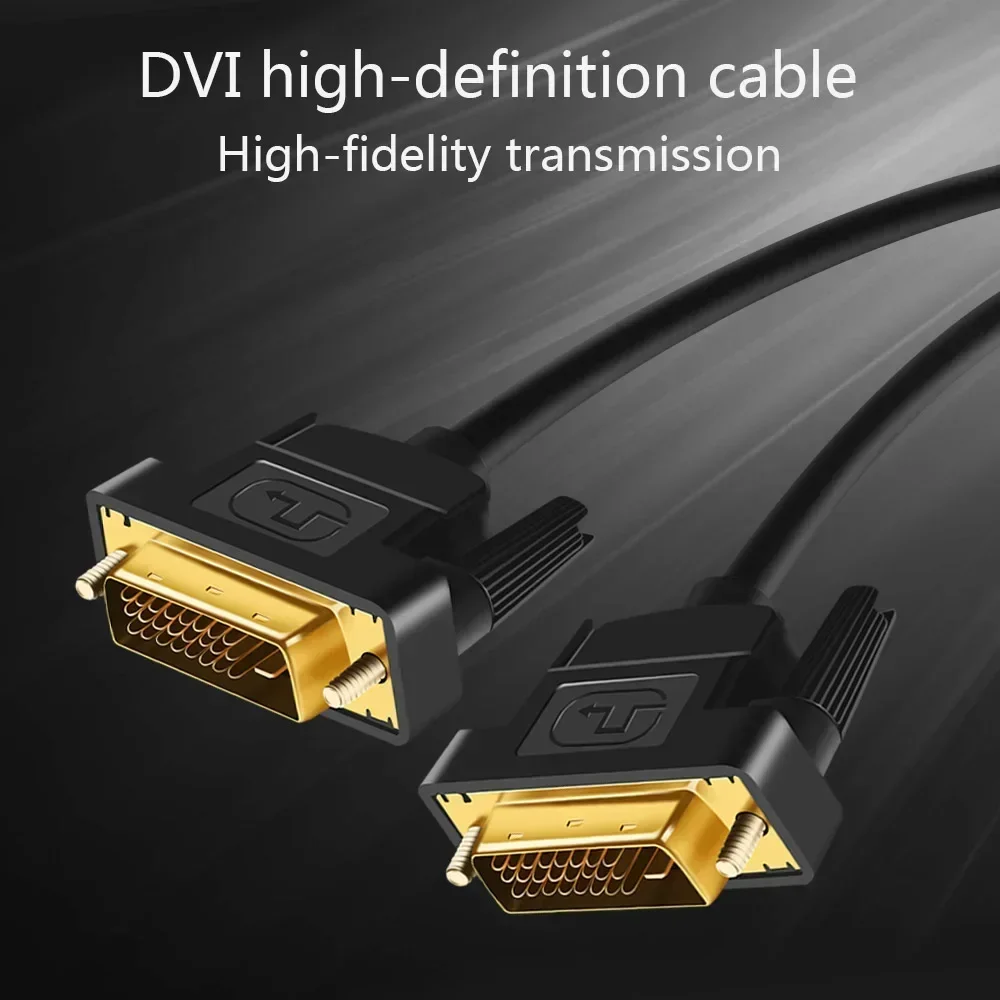 FSU Cable DVI de alta velocidad 1M,1,8M,2M,3M enchufe chapado en oro macho-macho DVI a DVI kable 1080p para LCD DVD HDTV XBOX