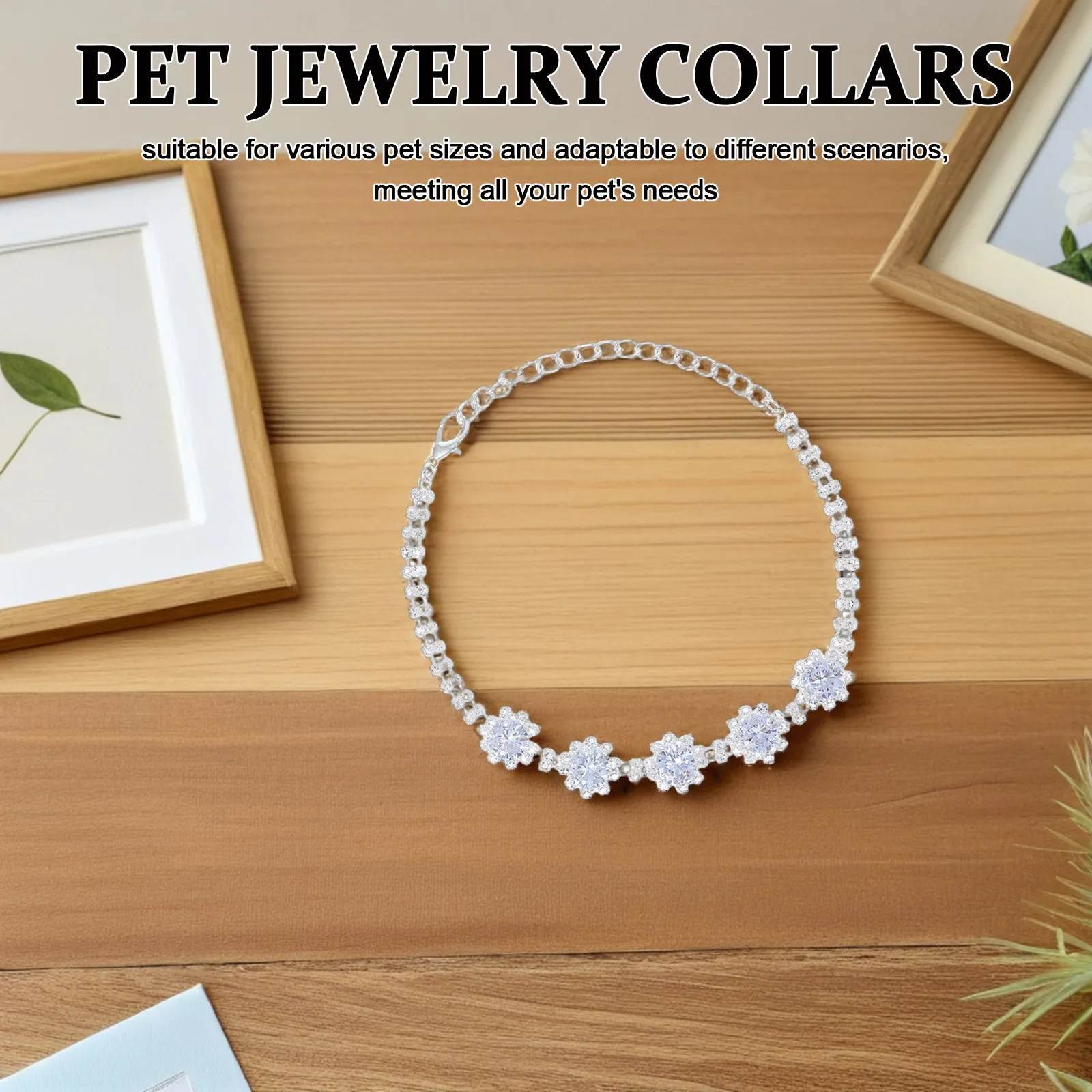 

Ошейник-колье для домашних животных с подвеской из страз, регулируемый, удобный, для кошек, собак, щенков, котят, аксессуары для маленьких собак