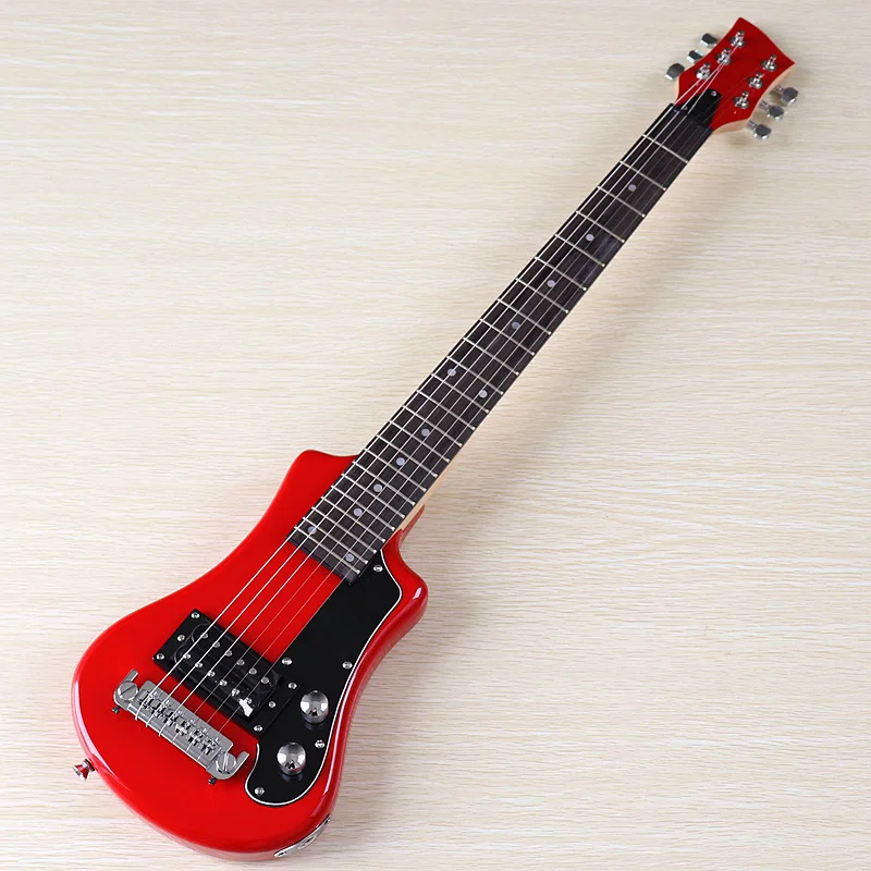 Good Quality Mini Electric Guitar Travel Guitar 34 Inch Basswood