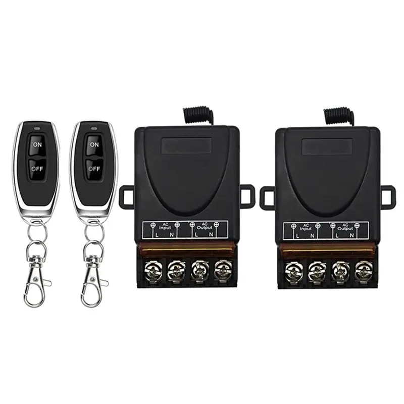 AC 220V 30A 433Mhz 1CH Wireless Remote Control Switch RF Relay Receiver + On/Off Transmitter