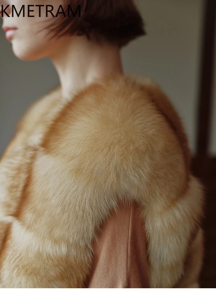 100% real colete de pele de raposa feminino luxo sem mangas casaco de pele mulher roupas de inverno de alta qualidade 2025 novo em outerwears шуба ж misce