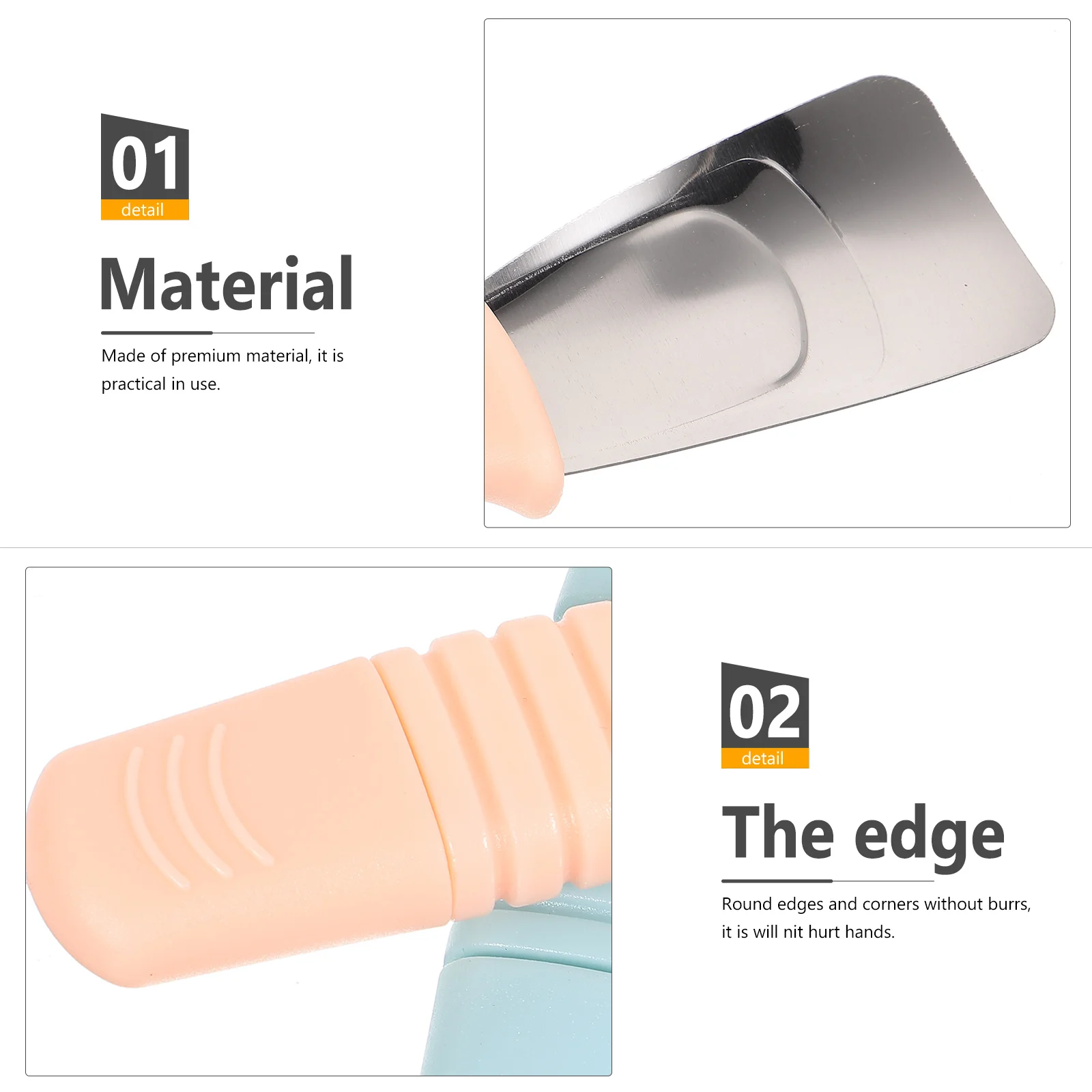 

2pcs Stainless Steel Ice Shovel Refrigerator Frost Removal Tool Nordic Kitchen Gadgets Ice Scoop Freezer Deicer