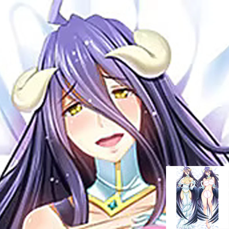 

Dakimakura Anime Pillow Case Albedo Pillow Cover Halloween Christmas Decoration 2023