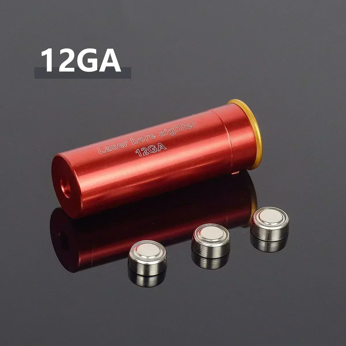 12GA 20GA 5.45x39 7.62x39 9x19mm .223 .308 .338 Gauge Red Laser Bore Sighter Training Bullet Boresighter CAL Cartridge Caliber