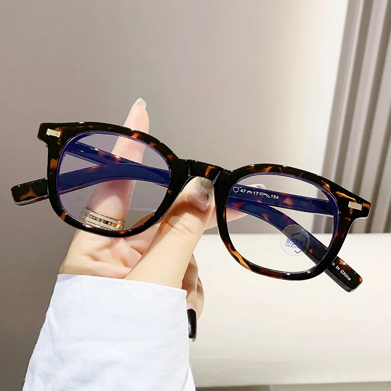 HANXI Fashion Square Frame Stylish Women Glasses Progressive Photochromic Custom Prescription Anti Eye Strain Reading Glasses
