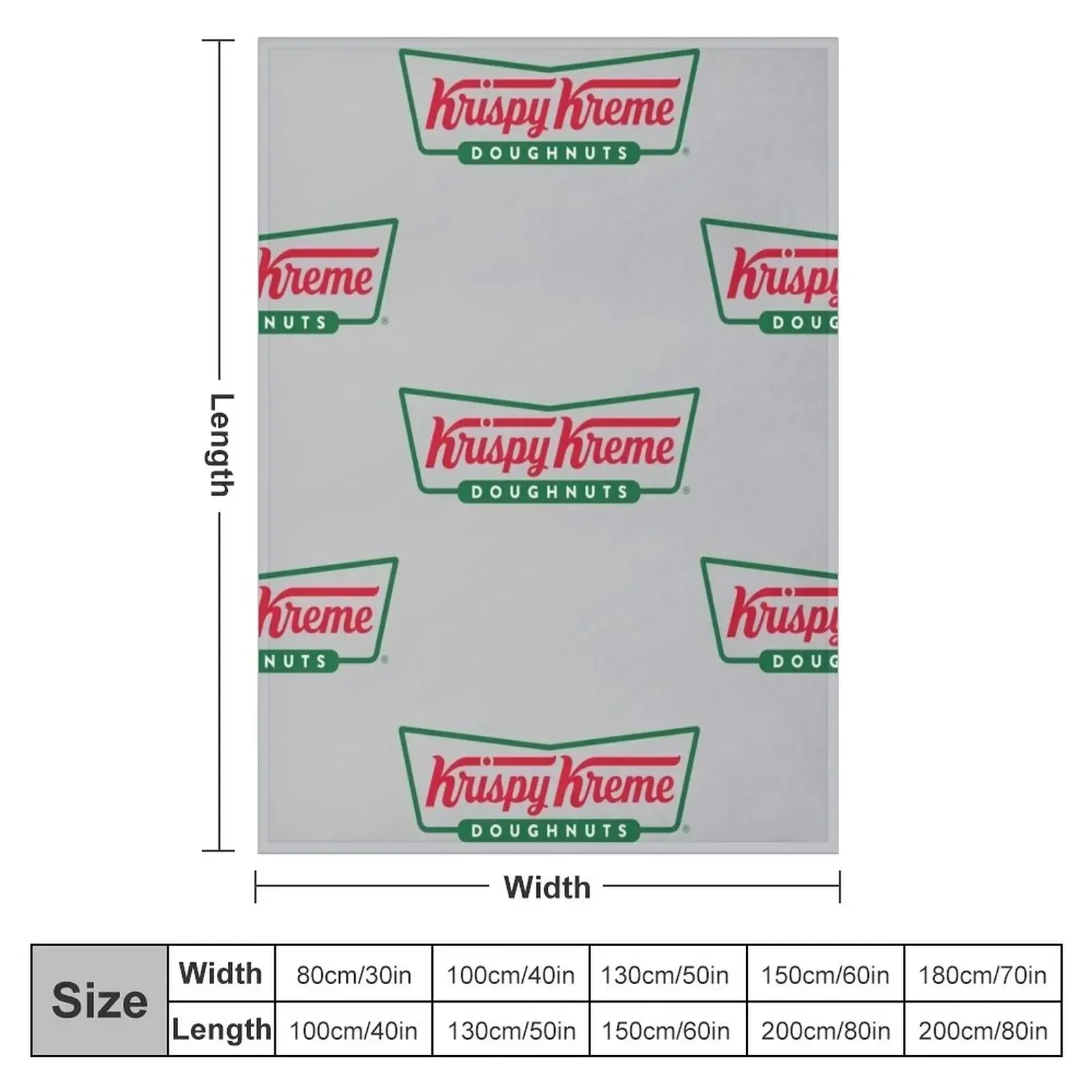 Krispy Kreme Resto and Bakery Throw Blanket Plaid on the sofa Furry Blankets