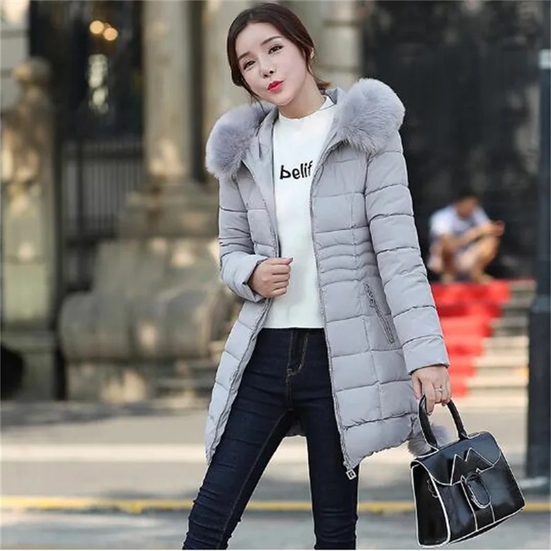 Faux Fur Parkas Women New Winter Down Cotton Jacket Women Thick Snow Wear Winter Coat Lady Clothing Female Jackets Parkas