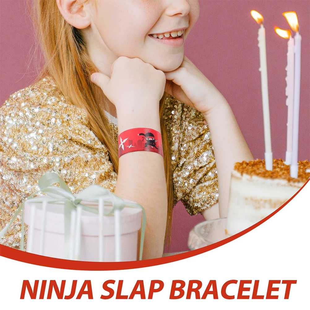 

24pcs Theme PVC Slap Bracelets Snap Wristbands for Kids Party Festival Gifts Elastic Wristband Novelty Toy for Children