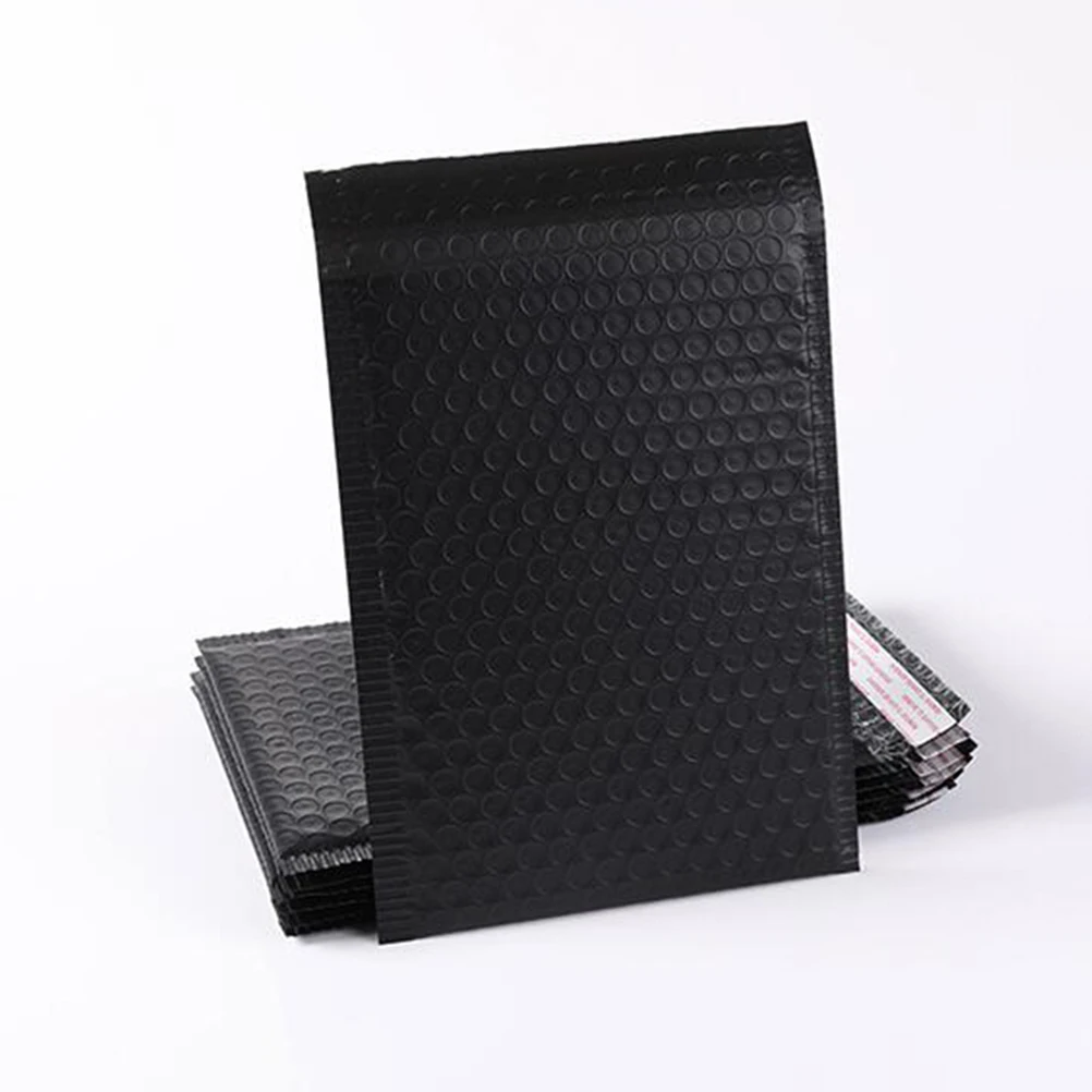 20Pcs Bubble Storage Bag Heavy Duty Tear Resistant Mailer Pouch Lightweight Protective Packing Bag for Books Products (Black