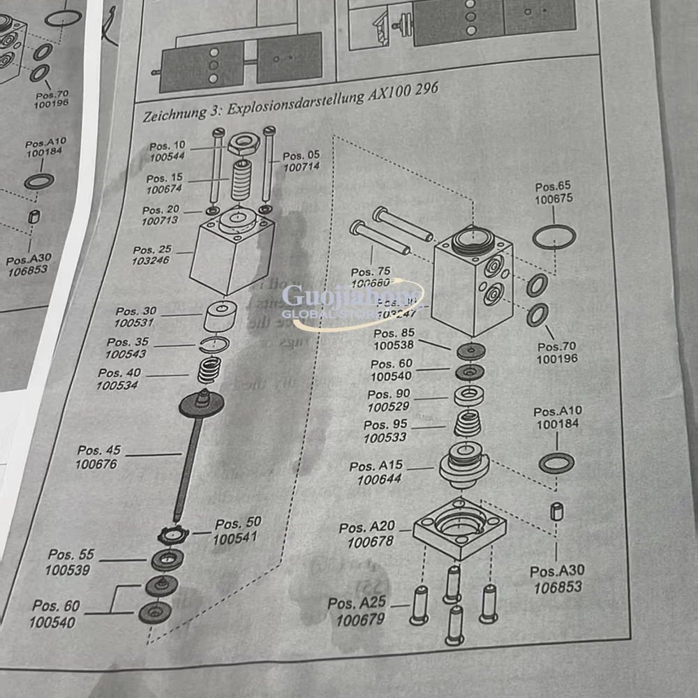Hot Melt Glue Module Repair Kit 167414 for Robatech Gluing Module 167400 Hot Glue Repair Tool Kit