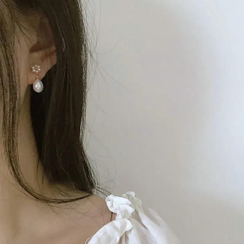 French Vintage Pearl Earrings Delicate Temperament Light Luxury Suitable For Women To Wear Jewelry Accessories