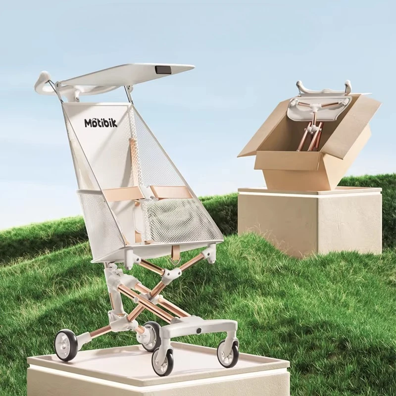 

Lightweight Stroller,Easy To Carry, Travel Stroller Airplane,Ultralight Stroller Foldable Four-wheel Baby Stroller with Sunshade