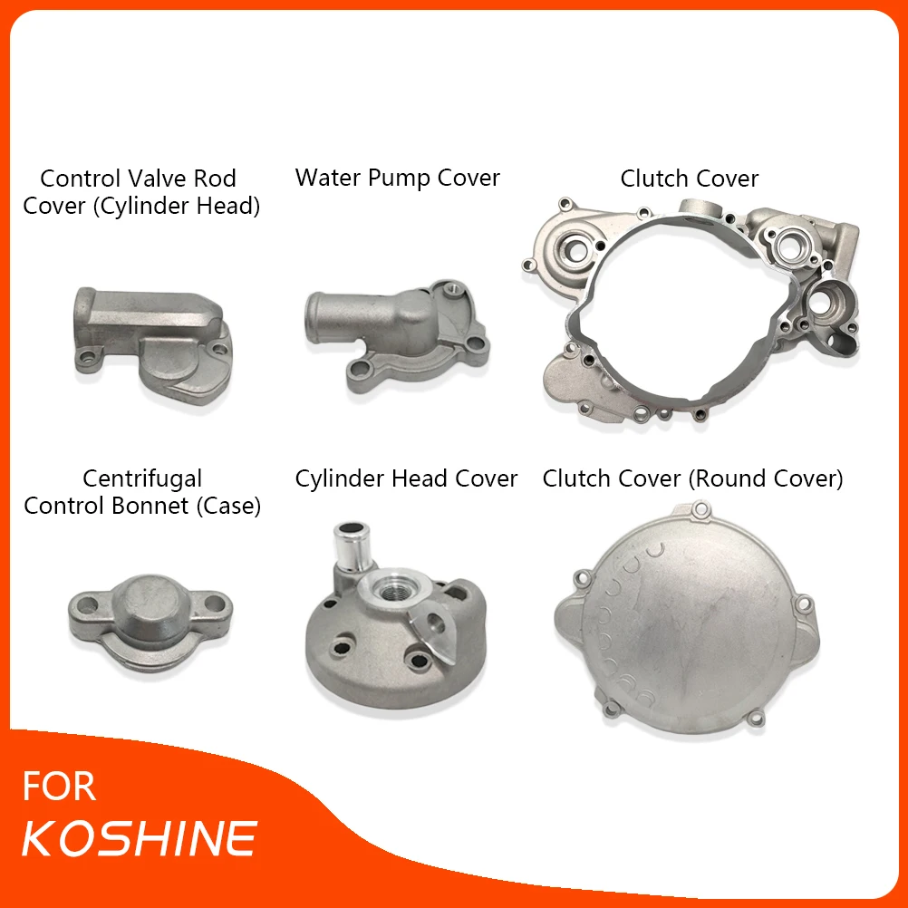 Motorcycle Engine Cover Protection Case For Koshine XN85 XN105 Cylinder Head & Water Pump & Control Valve Rod & Clutch Guard Set