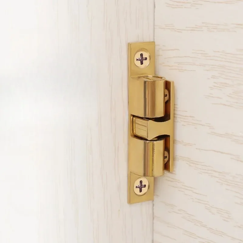 

5 шт., мебельная дверная шаровая защелка, латунная двойная роликовая пружинная шариковая защелка, защелки для дверей шкафа, регулируемое натяжение