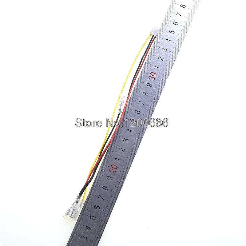 20mm 2.8mm 110 Connector 3Pin Wires Compatible Arcade Gold-Plated and Chrome Plated Illuminated Push Buttons Wire Cables