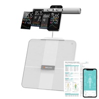 Welland Best Home Personal Use Digital Smart App Wireless Weight Scale Electronic Body Weighing LED Display 8-Electrodes Glass
