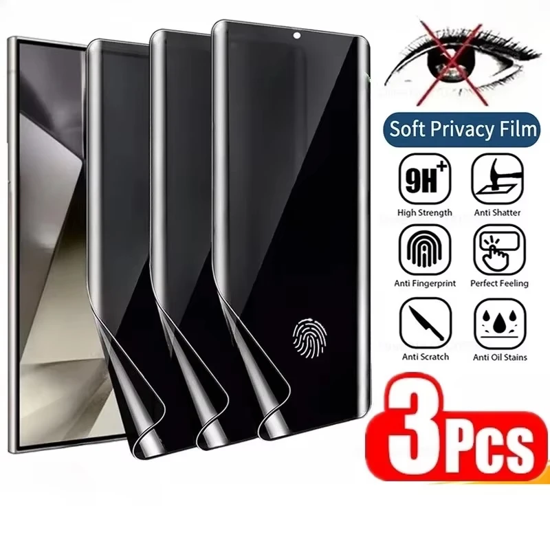 1-3Pcs Anti-Spy Hydrogel Film For Samsung S26 S25 S24 Ultra S22 S23 FE A16 A56 5g A36 A26 A06 A55 A35 Privacy Screen Protector