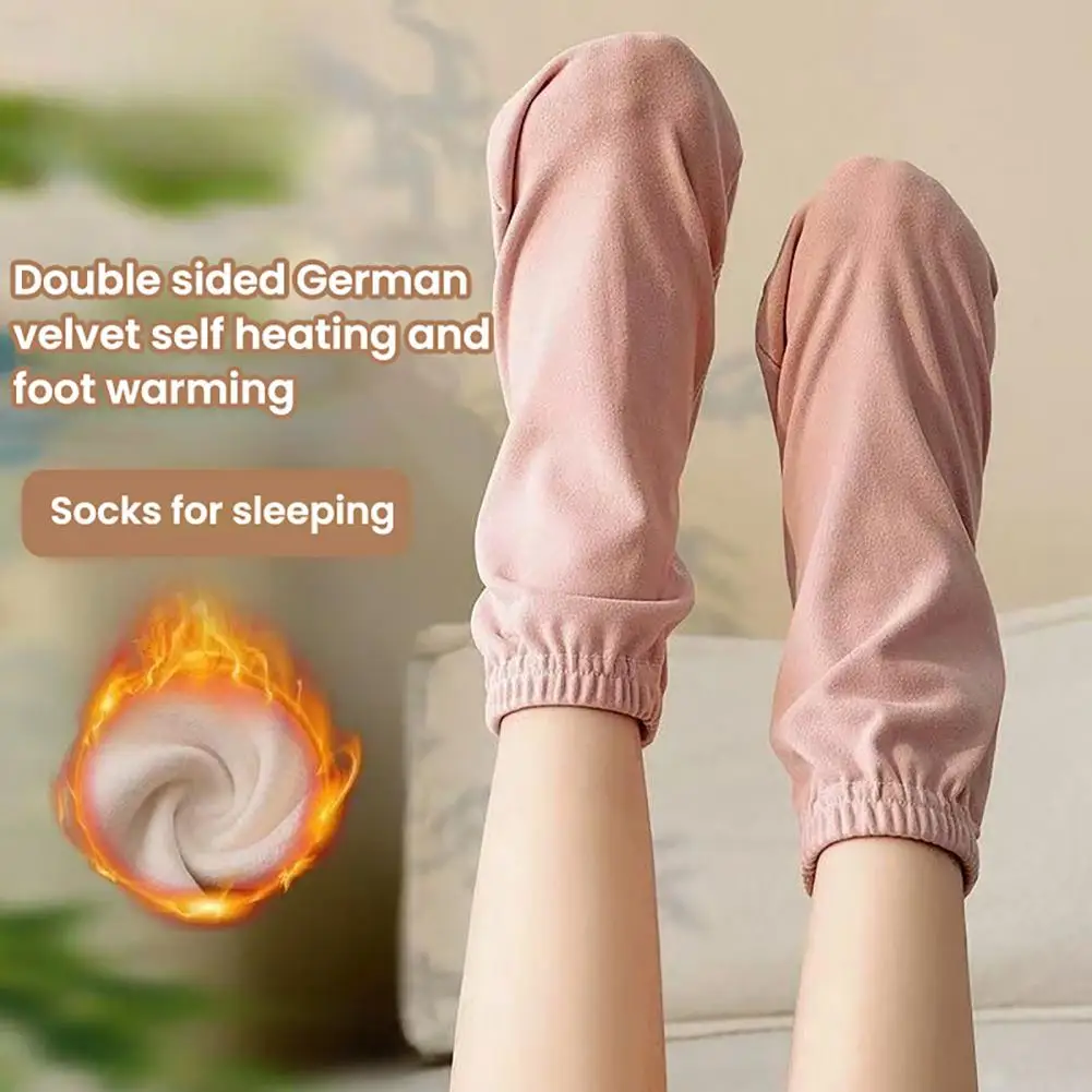 32cm Sleep Socks Men Women Warm Home Socks Loose Fit Breathable Winter Socks With Elastic Cuffs Unisex For Lounge Living Room