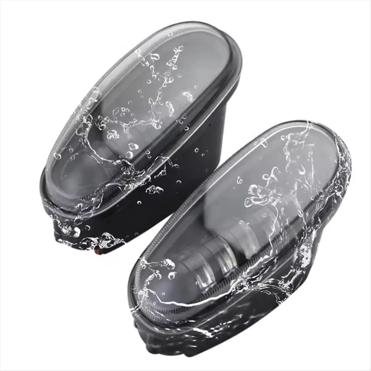 #01U Automotive Parts & Accessories,2PCS Car LED DRL Fog Light Assembly for Daewoo White Light (Black&Transparent)