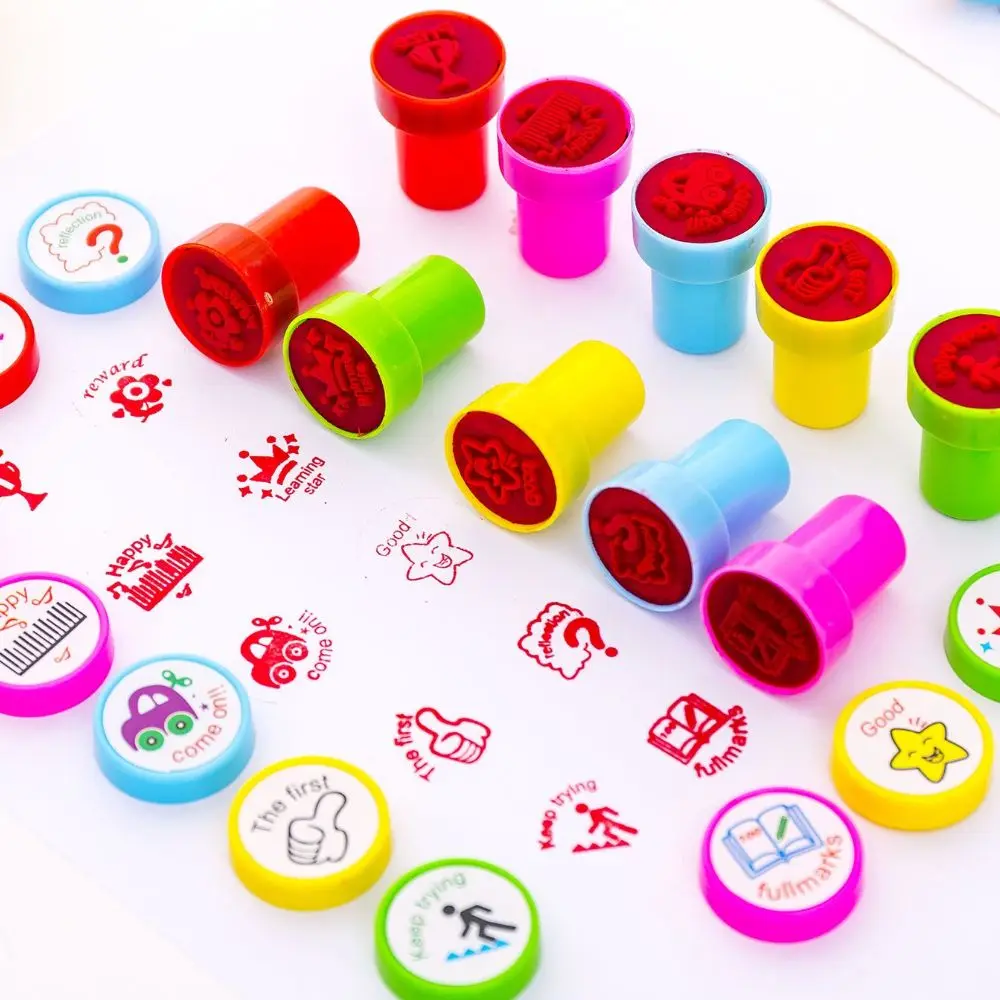 DIY Scrapbooking Decorative Stamps Performance Reviews Stamp Comment tool Student Stationery Drawing Diary Tool Funny Toy