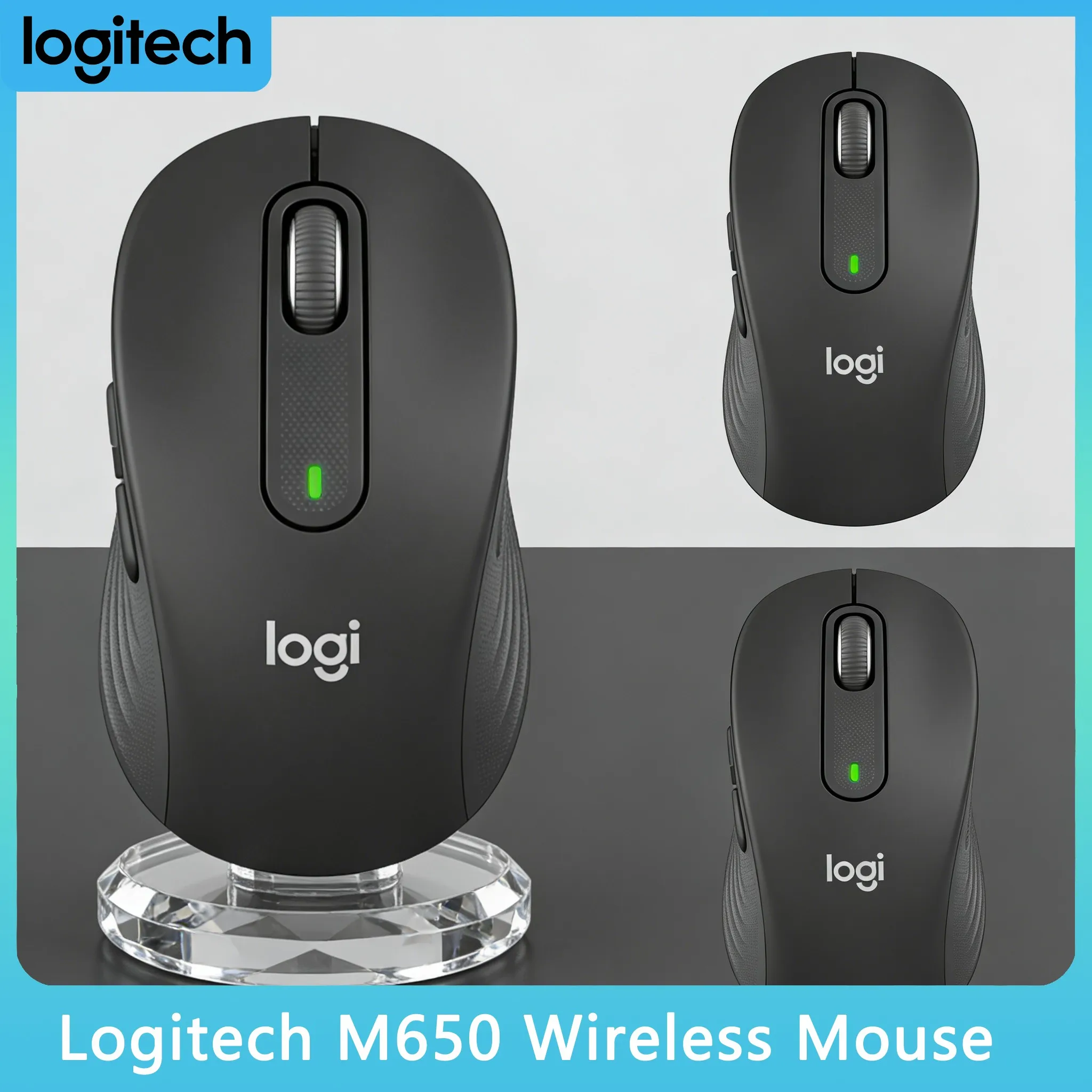 

Эргономичная мышь M650/M650L: мягкая резиновая подставка для большого пальца, без усталости рук