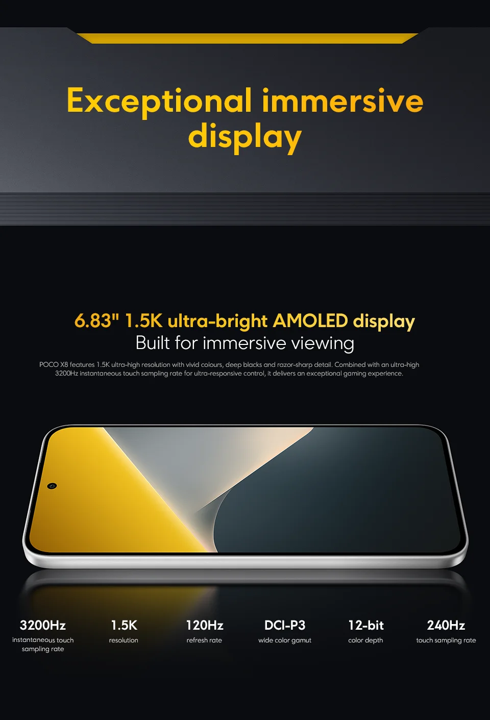 【World Premiere】Global Version POCO X8 5G Smartphone NFC 8340mAh battery 67W HyperCharge 50MP Camera Snapdragon 6s Gen 4