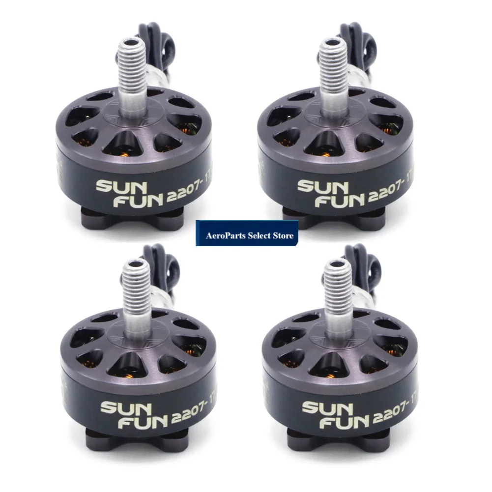 AParts4pcs SUN FUN 2207 1750KV 2450KV 2750KV CW Thread FPV Racing Brushless Motor For RC Drone Quadcopter Spare Parts