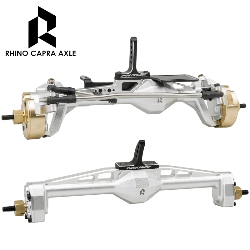 Rhino Capra Axles CNC Aluminum Offset Porta Battery Servo Mounts Riser Rear Link For 1/10 RC Crawler Axial Capra 1.9 UTB LCG