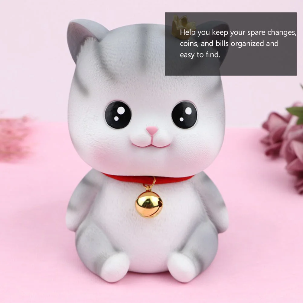 Sculpture Cat Piggy Bank Baby Girl Cookie Decorating Stationery Vinyl Hello Cartoon Coin