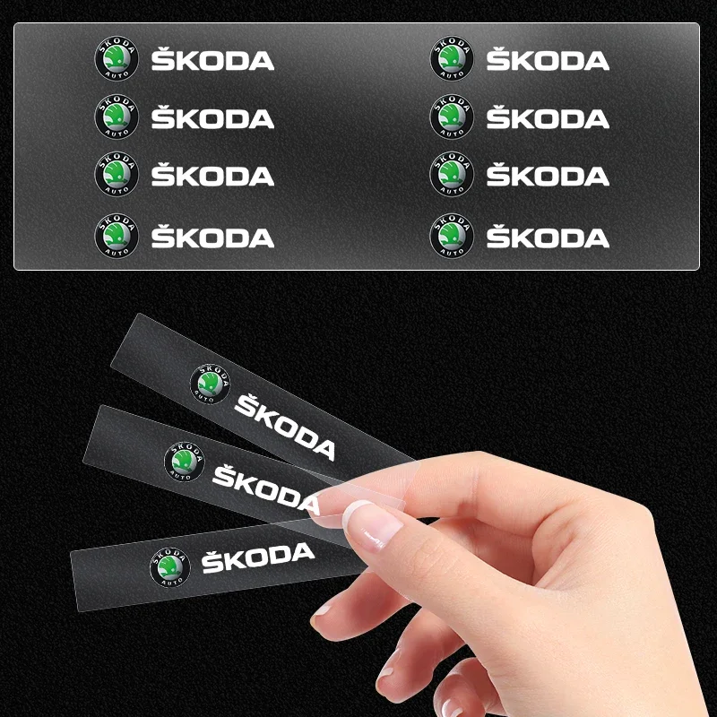 New Car Rearview Mirror Decoration Sticker Body Decal For Skoda Octavia Rapid Fabia Superb Kodiaq Scala Karoq Kamiq Accessories