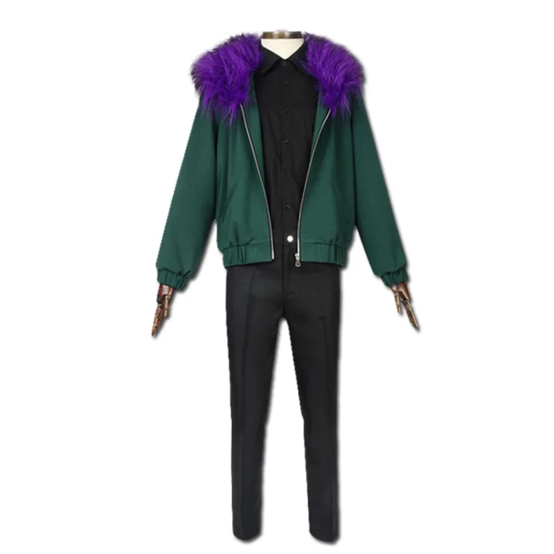 Disfraz de Cosplay de Chisaki Kai para hombre, traje de Anime, Boku No My Hero Academia, chaqueta de Halloween para adultos, camisa, pantalones, peluca